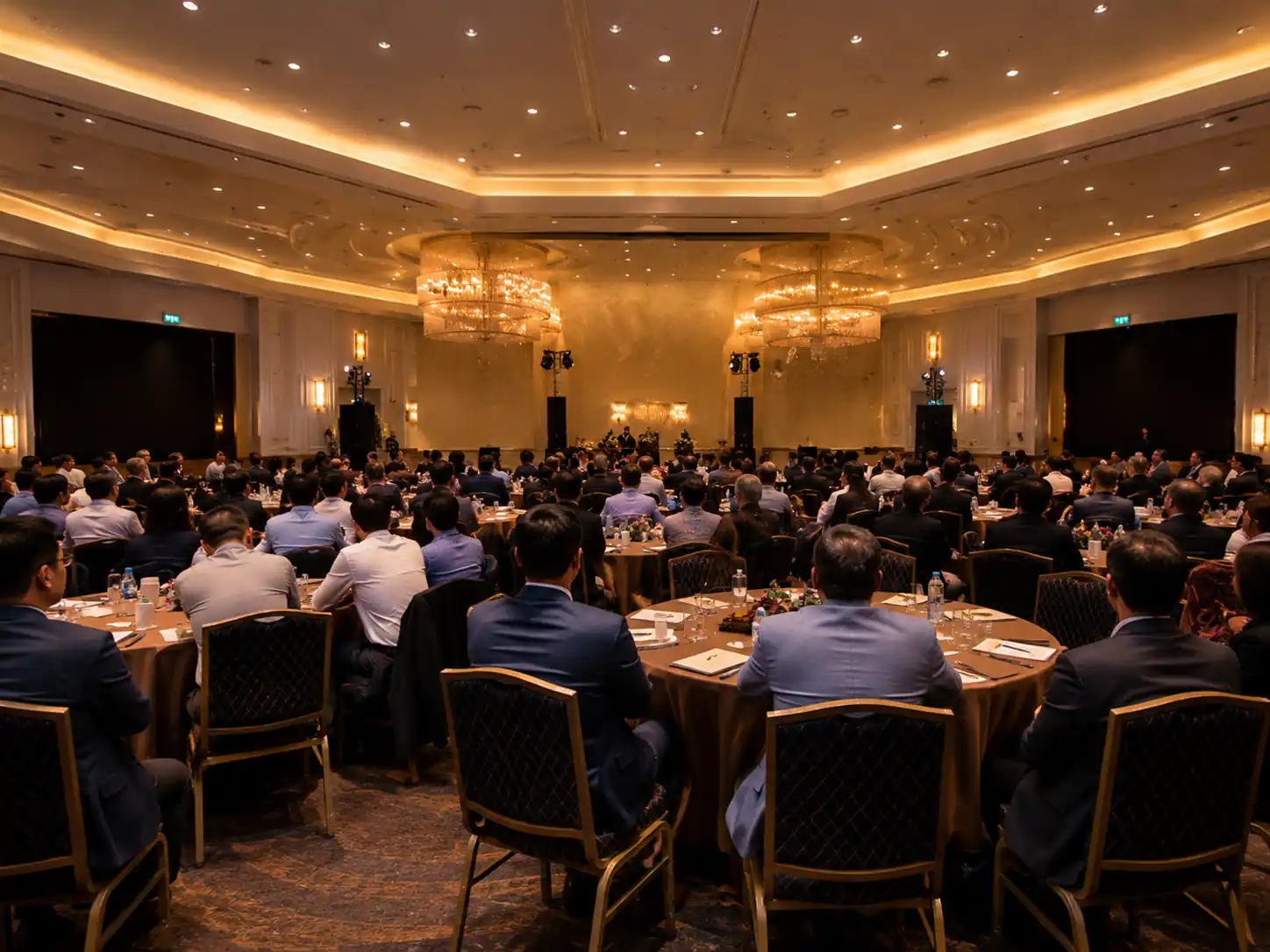 Conference hall setup