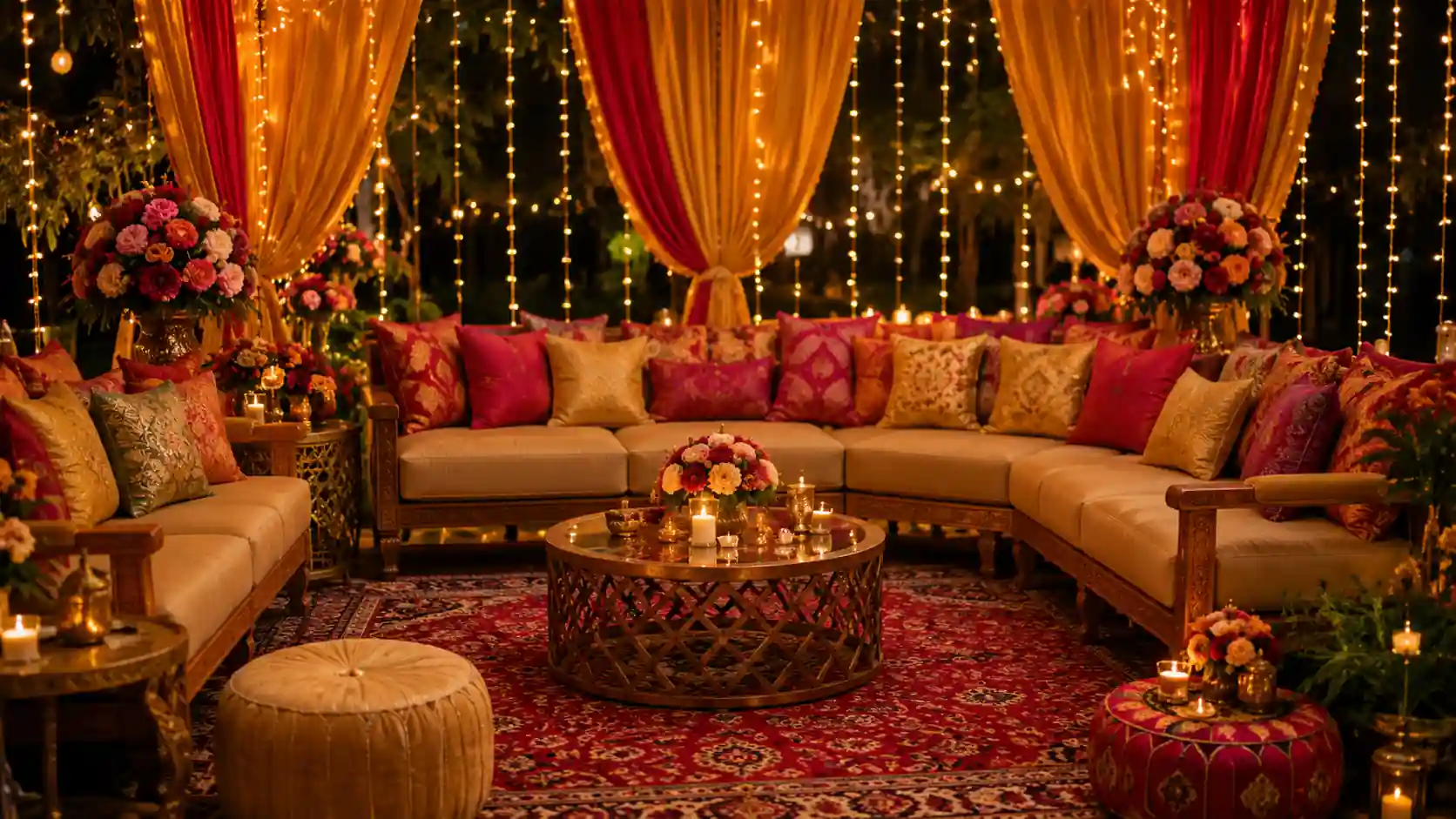 Wedding home lounge decor