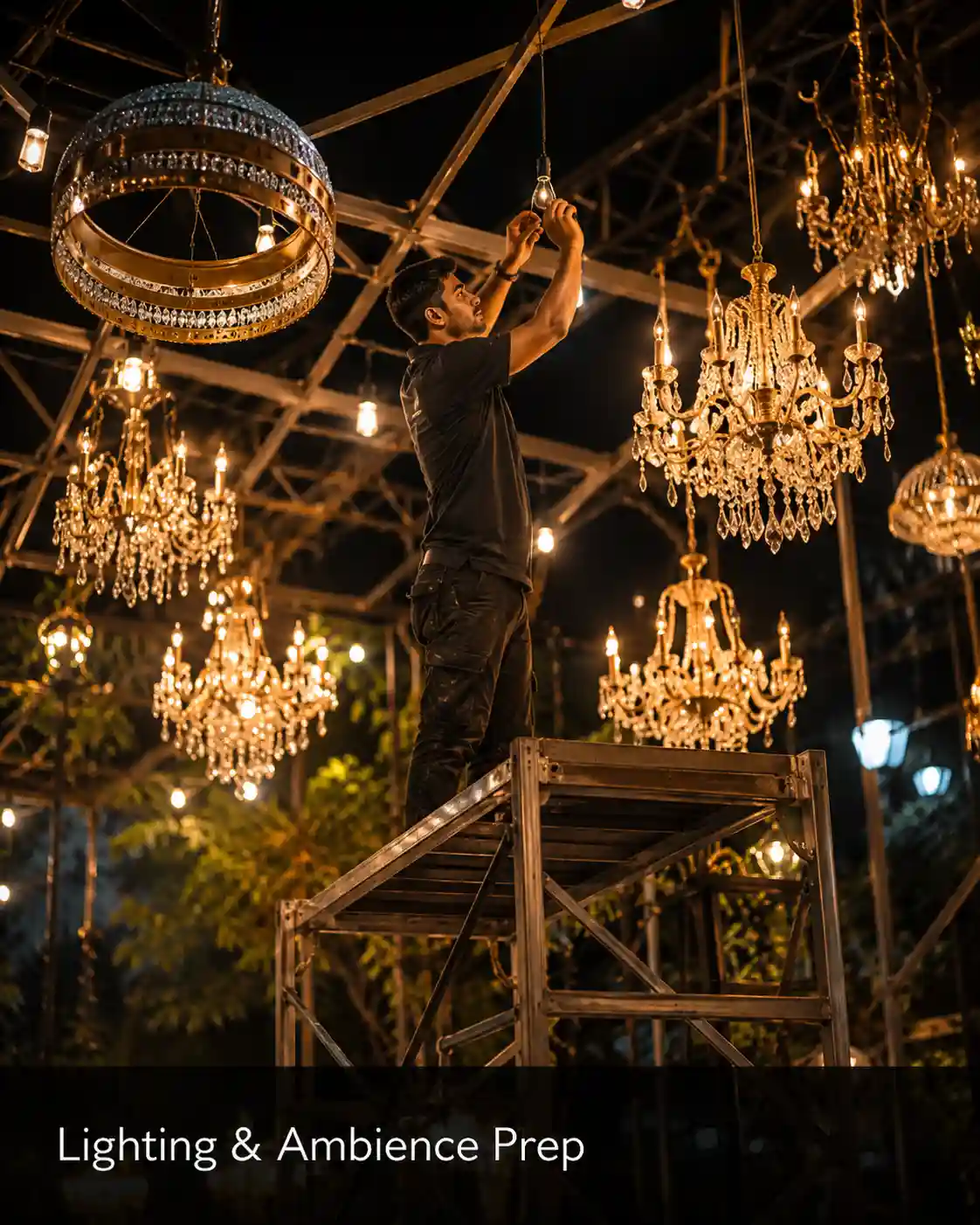 Balcony and terrace lighting decor
