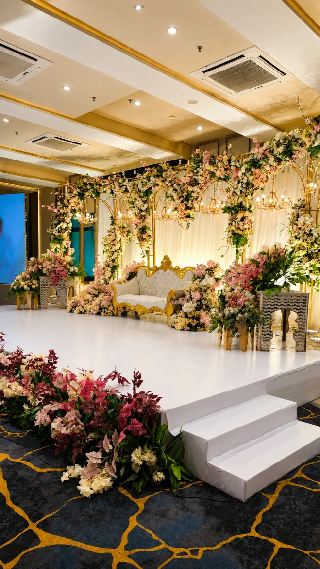Haldi wedding decor setup